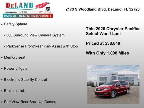 Red Hot Pearlcoat 2026 Chrysler Pacifica L