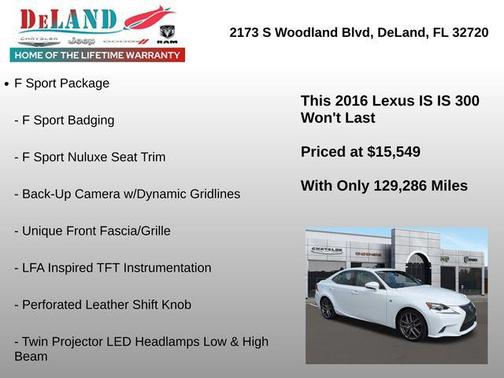 2016 Lexus IS 300 Base