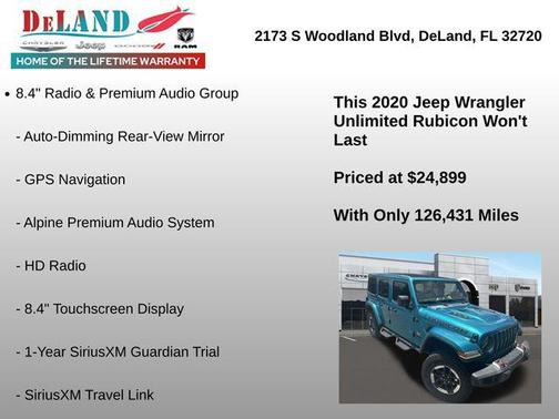 Bikini Pearlcoat 2020 Jeep Wrangler Unlimited Rubicon