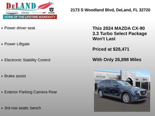 Deep Crystal Blue Mica 2024 Mazda CX-90 3.3 Turbo Select