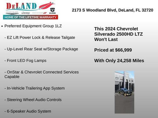 Black 2024 Chevrolet Silverado 2500 LTZ