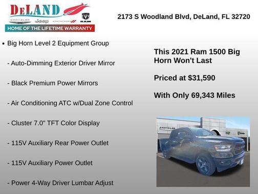 Tank Clearcoat 2021 RAM 1500 Big Horn/Lone Star