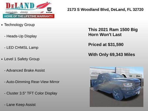 Tank Clearcoat 2021 RAM 1500 Big Horn/Lone Star