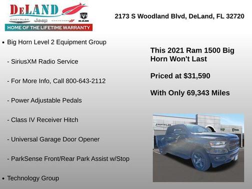 Tank Clearcoat 2021 RAM 1500 Big Horn/Lone Star