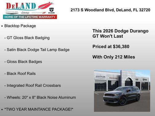 2026 Dodge Durango GT