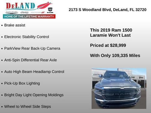 Billet Silver Metallic Clearcoat 2019 RAM 1500 Laramie