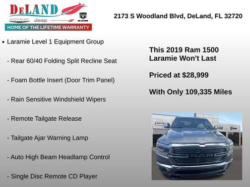 Billet Silver Metallic Clearcoat 2019 RAM 1500 Laramie