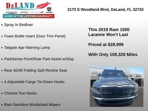 Billet Silver Metallic Clearcoat 2019 RAM 1500 Laramie