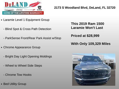 Billet Silver Metallic Clearcoat 2019 RAM 1500 Laramie