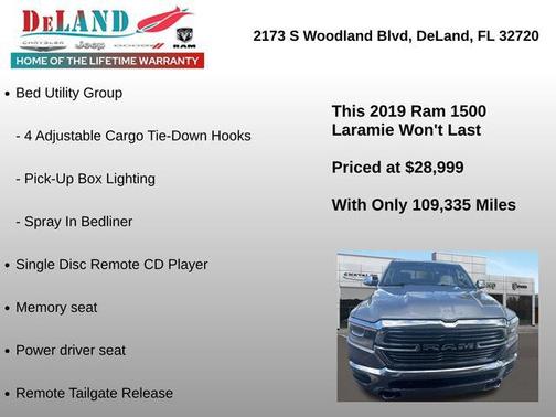 Billet Silver Metallic Clearcoat 2019 RAM 1500 Laramie