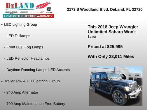 2018 Jeep Wrangler Unlimited Sahara