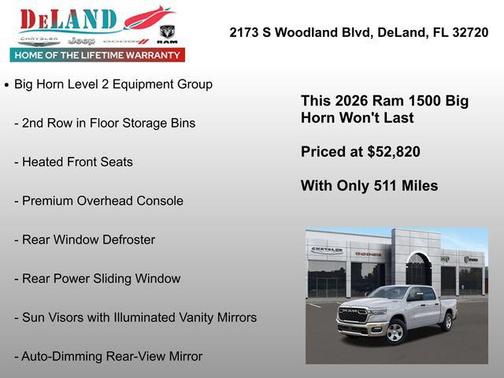 2026 RAM 1500 Big Horn/Lone Star