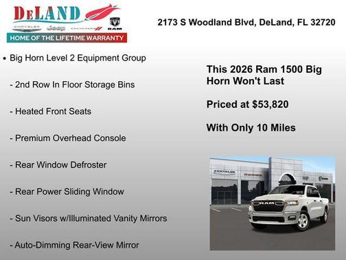 2026 RAM 1500 Big Horn/Lone Star