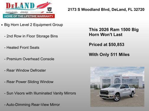 2026 RAM 1500 Big Horn/Lone Star