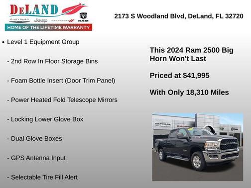 2024 RAM 2500 Big Horn Crew Cab 4x4 6'4' Box