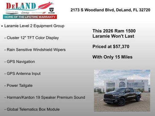 Diamond Black Crystal Pearlcoat 2026 RAM 1500 Laramie