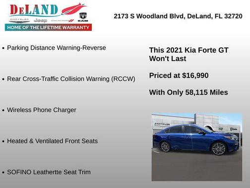 Deep Sea Blue 2021 Kia Forte GT