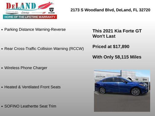 Deep Sea Blue 2021 Kia Forte GT