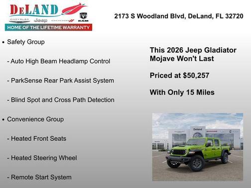 Mojito 2026 Jeep Gladiator Mojave 4x4