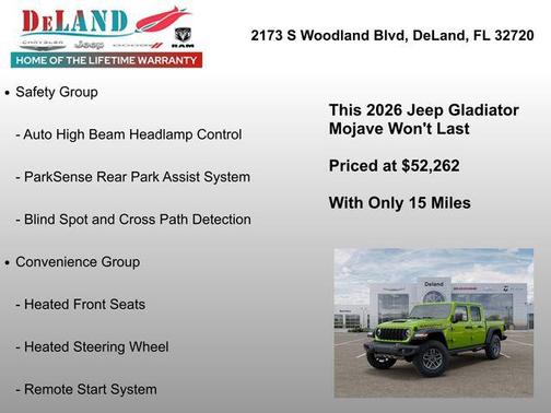 Mojito 2026 Jeep Gladiator Mojave 4x4