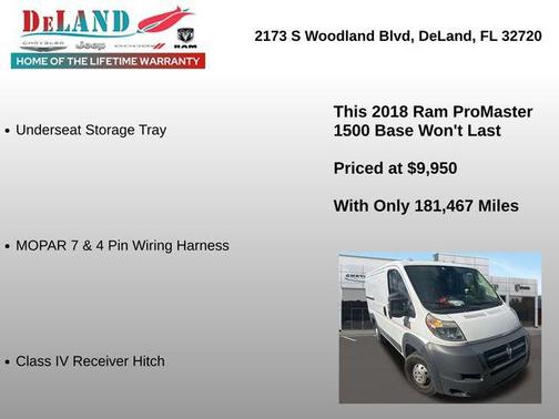 2018 RAM ProMaster 1500 Low Roof