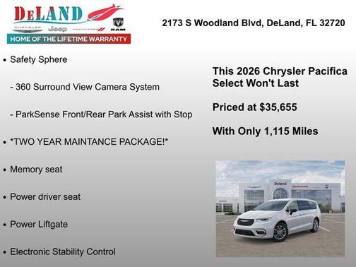 Bright White Clearcoat 2026 Chrysler Pacifica L