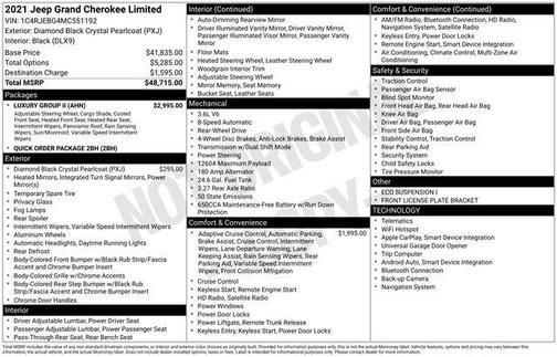 2021 Jeep Grand Cherokee Limited