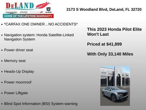 2023 Honda Pilot AWD Elite