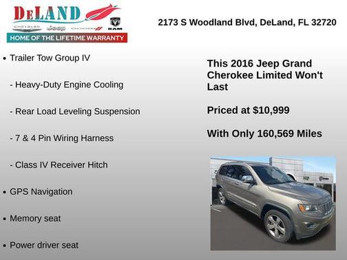 Light Brownstone Pearlcoat 2016 Jeep Grand Cherokee Limited
