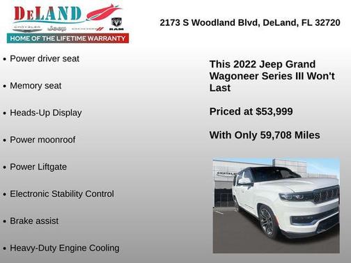 Diamond Black Crystal Pearlcoat 2022 Jeep Grand Wagoneer Series III 4x4