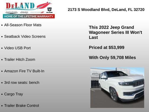 Diamond Black Crystal Pearlcoat 2022 Jeep Grand Wagoneer Series III 4x4