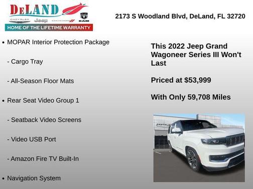 Diamond Black Crystal Pearlcoat 2022 Jeep Grand Wagoneer Series III 4x4