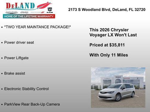 Silver Mist Clearcoat 2026 Chrysler Voyager LX
