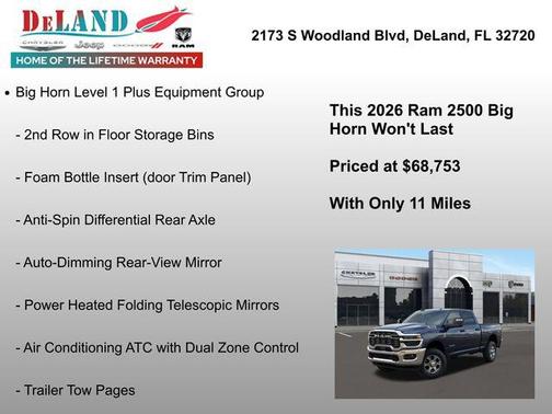 2026 RAM 2500 Big Horn