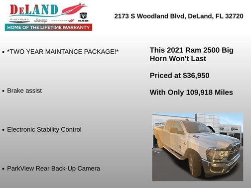 2021 RAM 2500 Big Horn Crew Cab 4x4 6'4' Box