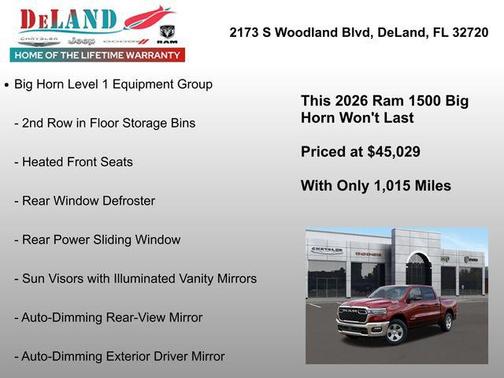 2026 RAM 1500 Big Horn/Lone Star