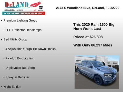 Billet Silver Metallic Clearcoat 2020 RAM 1500 Big Horn/Lone Star