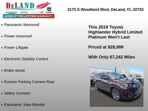 Ooh La La Rouge Mica 2019 Toyota Highlander Hybrid Platinum