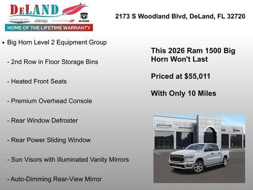 2026 RAM 1500 Big Horn/Lone Star