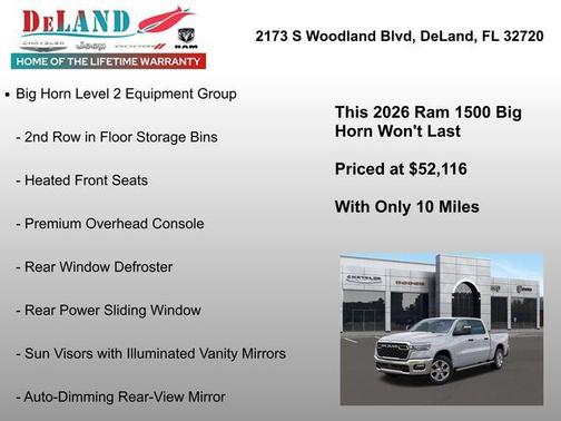 2026 RAM 1500 Big Horn/Lone Star