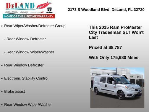 Silver Metallic 2015 RAM ProMaster City Tradesman