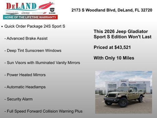 41 2026 Jeep Gladiator Sport S