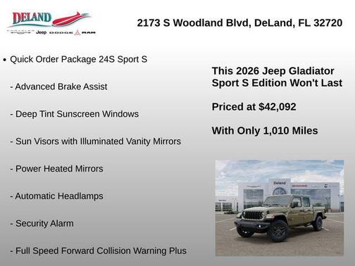 41 2026 Jeep Gladiator Sport S