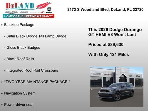 2026 Dodge Durango GT HEMI V8 AWD