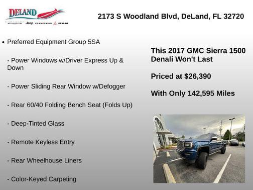 Stone Blue Metallic 2017 GMC Sierra 1500 Denali