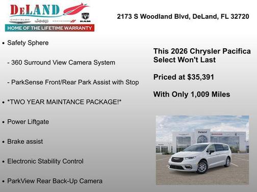 Bright White Clearcoat 2026 Chrysler Pacifica L