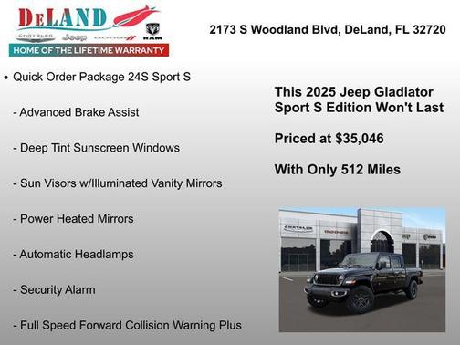 2025 Jeep Gladiator Sport S