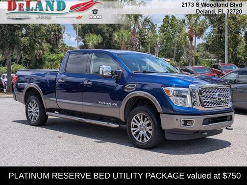 Deep Blue Pearl 2017 Nissan Titan XD Platinum Reserve