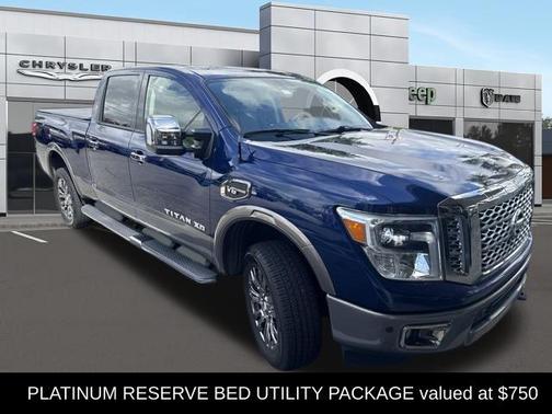 Deep Blue Pearl 2017 Nissan Titan XD Platinum Reserve