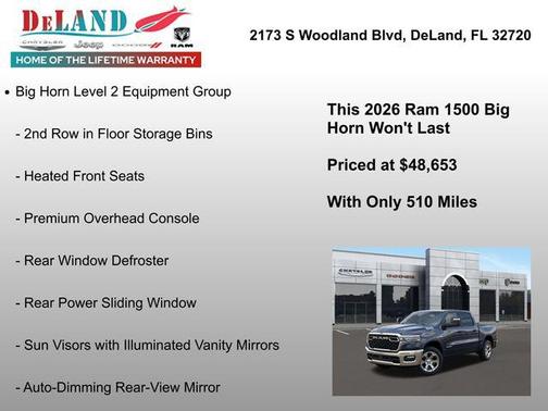 2026 RAM 1500 Big Horn/Lone Star